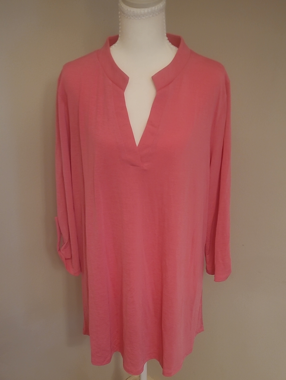 Pink Honeyme Curvy Tunic. XL. NWT!